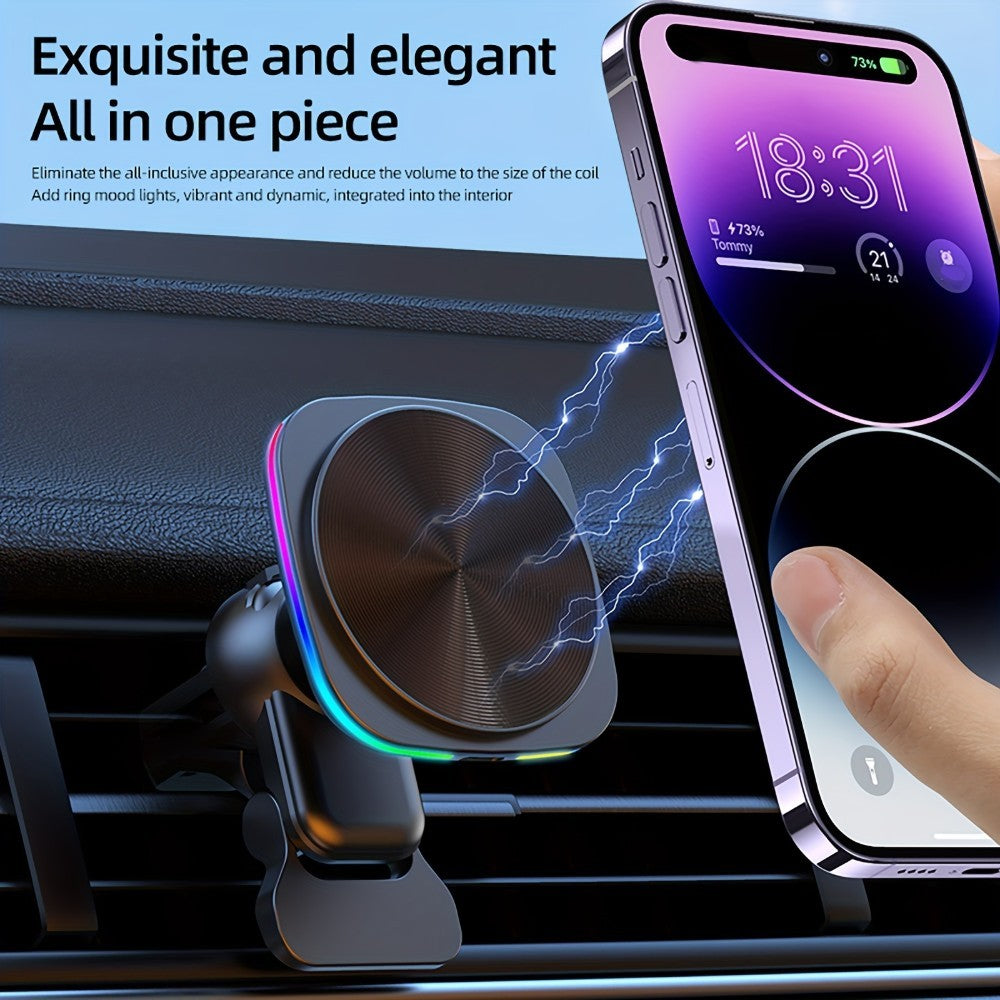 Smart Wireless Car Charger – Fast Charging & Auto Clamp
