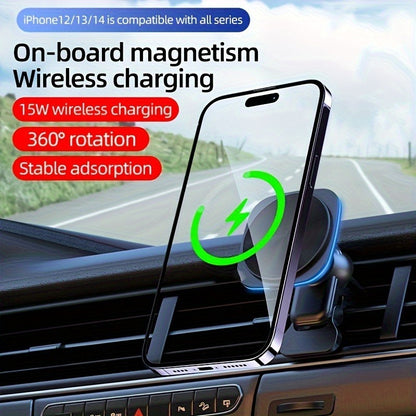 Smart Wireless Car Charger – Fast Charging & Auto Clamp